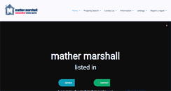 Desktop Screenshot of mathermarshall.com